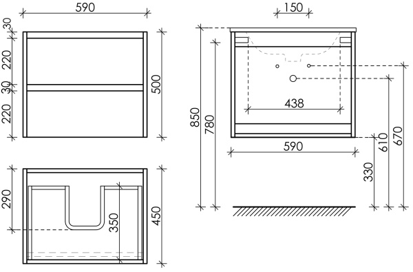 Тумба под раковину Sancos  Libra LB60W белый глянец